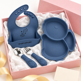 Mess Less Gift Set in Midnight Blue with the Rabbit plate, in its gift box