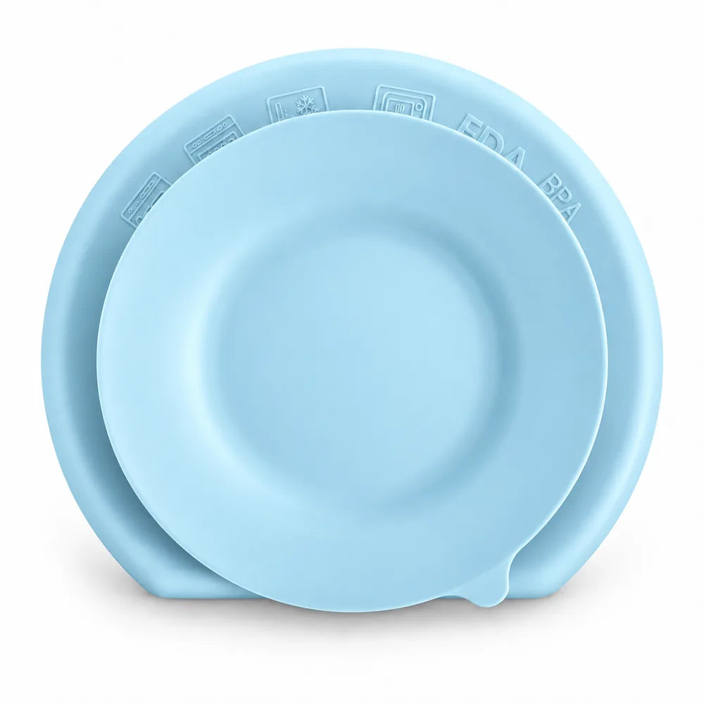 Underside of the Ice Blue Divided Suction Plate, showing its one large suction base